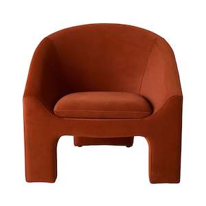Luka Occasional Chair Velvet Copper