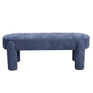 Ottomans: Parri Bench Shades of Indigo