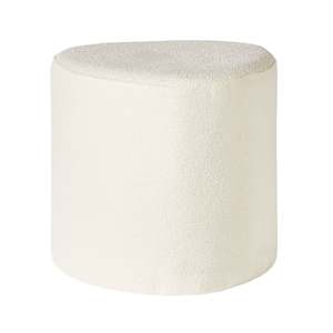 Cassie Tear Drop Ottoman Alba Ice White