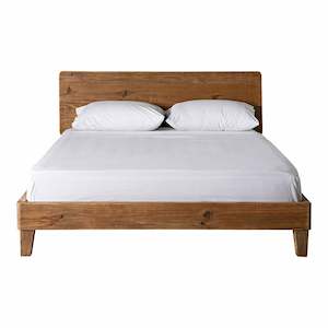 Beds Bed Frames: Kalise Reclaimed Timber King Bed (NZ Super King)