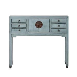 Sansha 2 Door & 6 Drawer Console Table Dove Grey