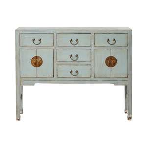 Sansha Console 5 drw 4 door Dove Grey
