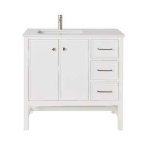 Liam Single Vanity White 940mm