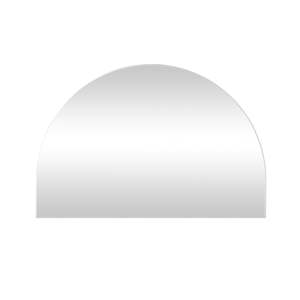 Bathroom Mirrors: Ovale Arch Mirror 100x150cm Brushed Silver