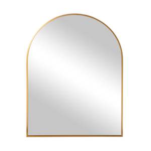 Bathroom Mirrors: Ovale Mirror 80x60cm Brushed Brass