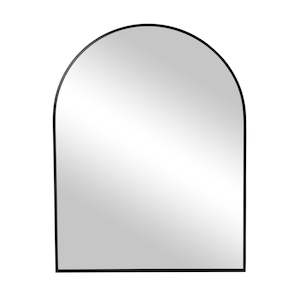 Bathroom Mirrors: Ovale Mirror 80x60cm Matte Black