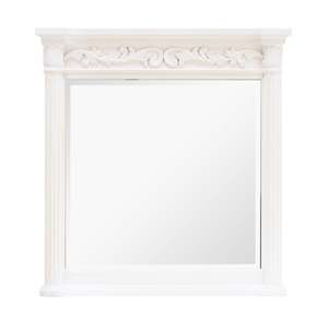 Bathroom Mirrors: Rosette Vanity Mirror White 915mm