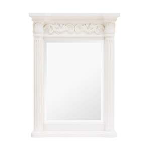 Rosette Vanity Mirror White 610mm