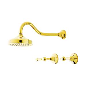 Bathroom Tapware: Rochelle Lever 6in Shower Set PVD