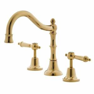 Bathroom Tapware: Rochelle Lever Basin Set PVD