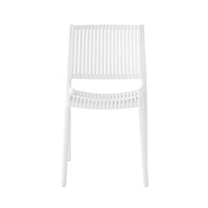 Outdoor Dining Chairs: Ripples Dining Chair White