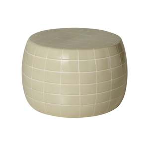 Outdoor Coffee Tables: Kenzo Grid Coffee Table Taupe/White