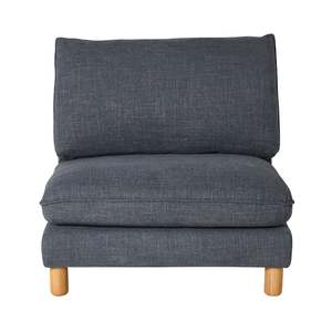 Whitehaven Armless Modular Chair Atlantic Blue