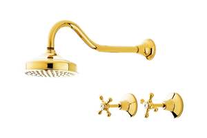 Bathroom Tapware: Rochelle 6in Shower Set PVD