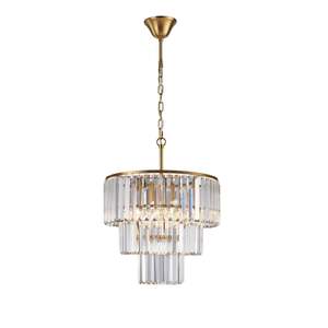 Edith 3 Light Crystal Chandelier 42x52cm