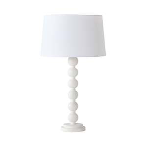 Melissa Wooden Table Lamp White 72cm