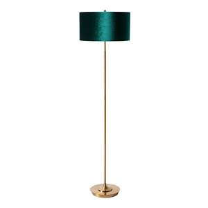 Floor Lamps: Reid Velvet Green Floor Lamp 157.5cm