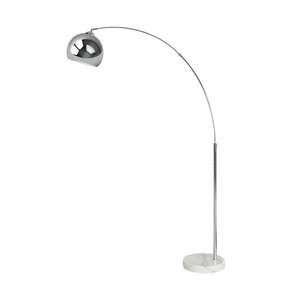 Floor Lamps: Azzedine Silver Floor Lamp 166cm