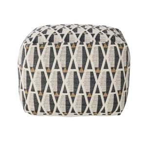 Living Room Accessories: Waterloo Geo Square Pouf