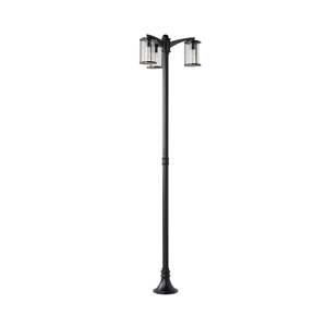 Dover 3 Light Exterior Lamp Post Black 200cm