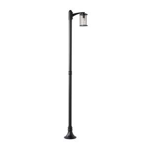 Exterior Lighting: Dover 1 Light Exterior Lamp Post Black 200cm