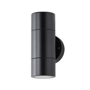 Exterior Lighting: Collins 2 Light Up/Down Exterior Wall Light Black