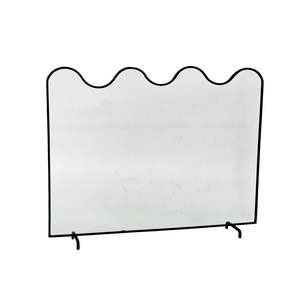 Fire Heating: Wave Fire Screen Black