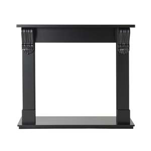 Fire Heating: Belford Freestanding Mantel Black 126cm