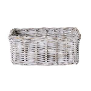 Baskets: Lorne Basket Medium White Wash 49x30x22cm