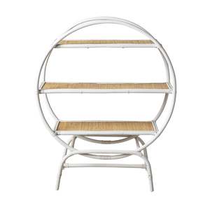 Bookcases Shelving: Juniper Rattan Round Shelving Unit