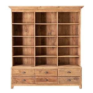Bookcases Shelving: Kalise 6 Drawer Library Shelving Unit