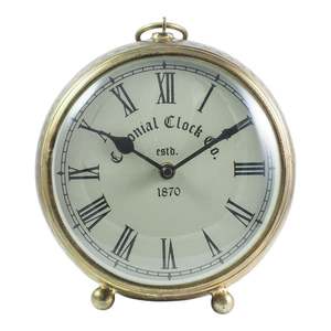 Clocks: Ashika Iron Round Table Clock