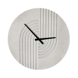 Clocks: Swirl Wall Clock Grey 50x50x4cm