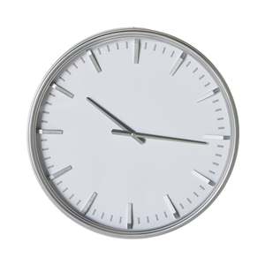 Clocks: Manhattan Wall Clock Silver 48x48x7.7cm