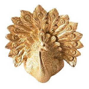 Wall Decor: Pearl The Peacock Polyresin 25x14x23.5cm