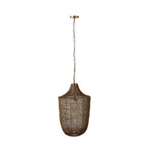 Pendants: Sahara Metal Wire Pendant Antique Brass 44x44x66cm
