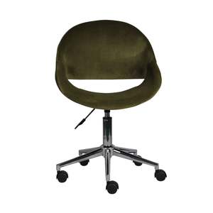 Desk Chairs: Kip Swivel Desk Chair Olive Velvet