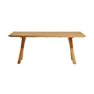 Oakdale Cross Leg Timber Dining Table 200cm