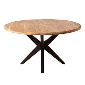Dining Tables: River Live Edge Timber Round Dining Table 140cm