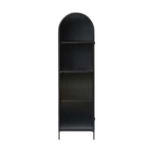 Display Cabinets: Nero 1 Door Arched Display Cabinet 165 x 47cm Black