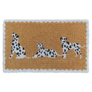 Door Mats: Dalmation Trio Coir Doormat 75x45cm