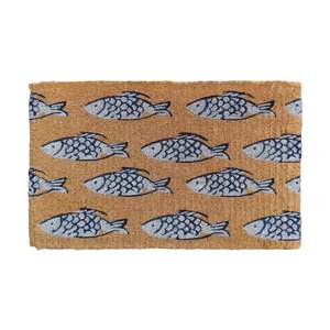 Fish School Coir Doormat 75x45cm
