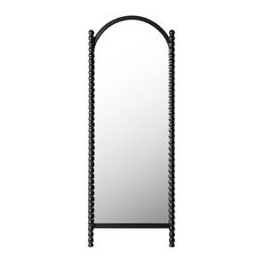Floor Mirrors: Orla Bobbin Floor Mirror Black