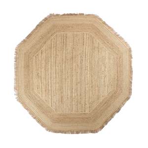 Tulum Braided Octagonal Jute Rug 200cm