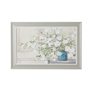 Prints Paintings: White Bouquet Framed Print 60x90cm