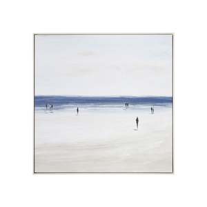 Beach Walkers Canvas Print 102.6x102.6cm