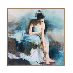 Prints Paintings: Prima Ballerina Framed Canvas Print 102.4x102.4cm