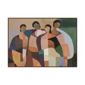 Prints Paintings: Sisterhood Framed Textured Print 120x90cm