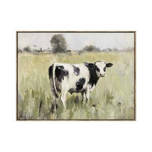 Daisy's Meadow Framed Textured Print 100x75cm