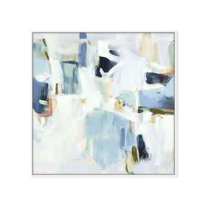 Prints Paintings: Ink Storm Framed Textured Painting 80x80cm